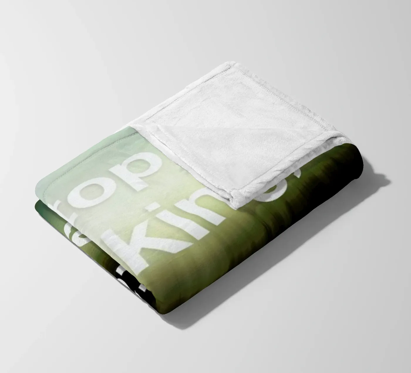 Stop Thinking fleece blanket by Angelo Cerantola