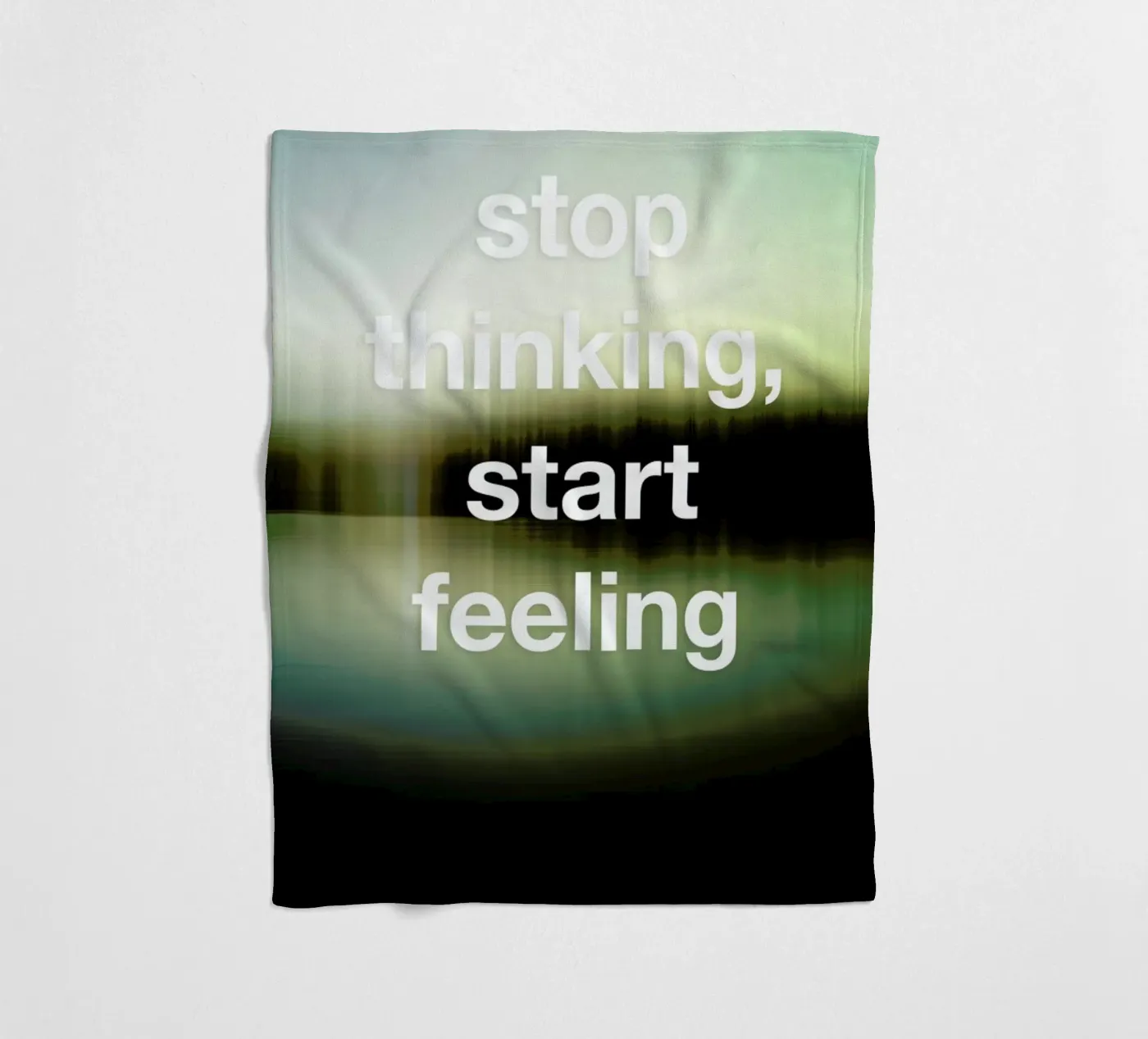 Stop Thinking coperta in pile da Angelo Cerantola