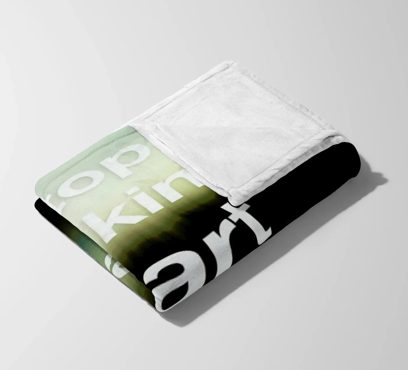 Stop Thinking fleece blanket by Angelo Cerantola