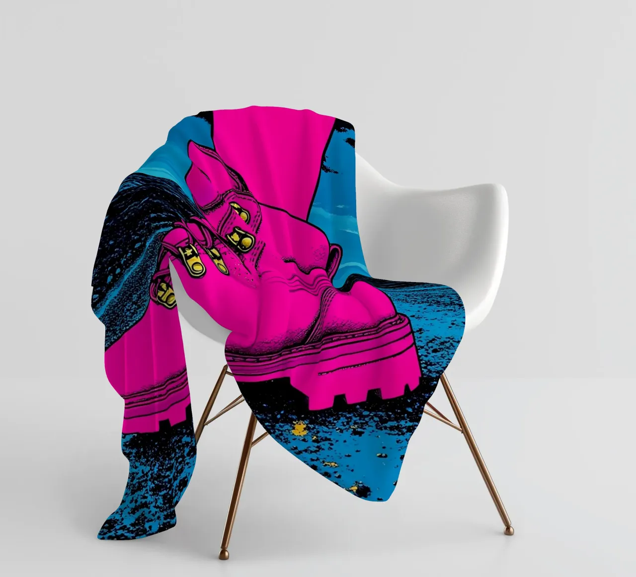 Avventura - Pop Art coperta in pile da ColorCrash Gallery