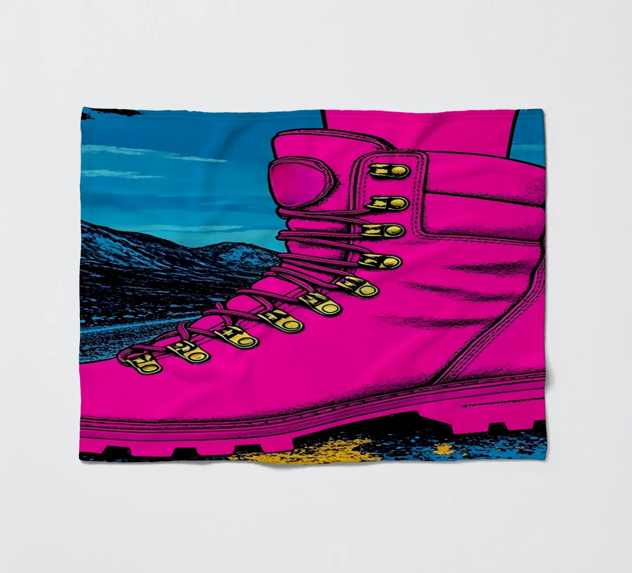 Avventura - Pop Art coperta in pile da ColorCrash Gallery
