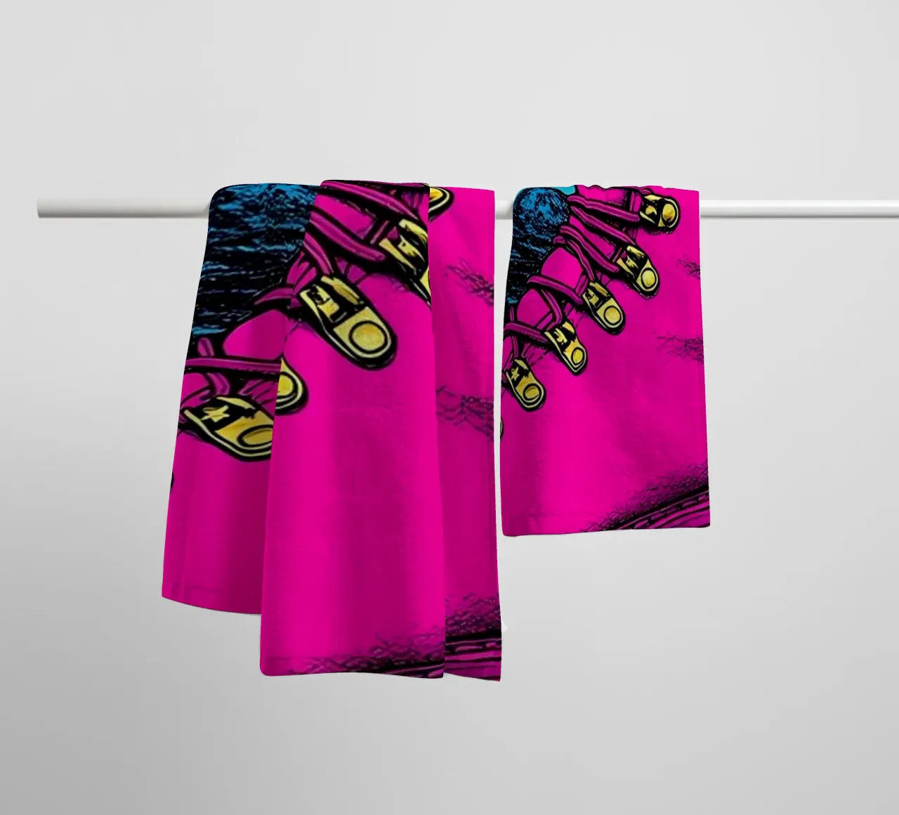 Avventura - Pop Art asciugamano da bagno da ColorCrash Gallery