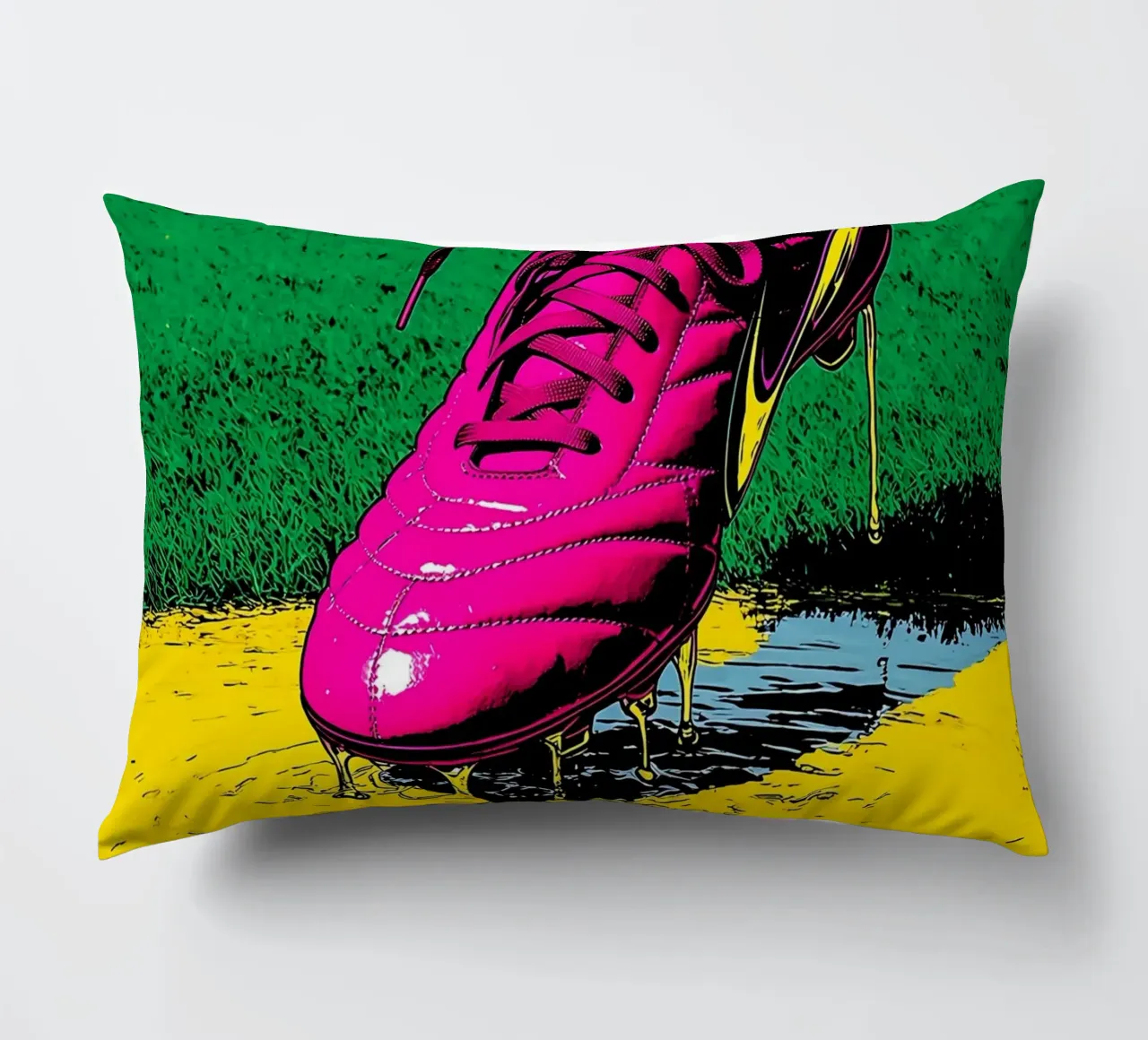 Scarpa da calcio - Pop Art cuscino da ColorCrash Gallery