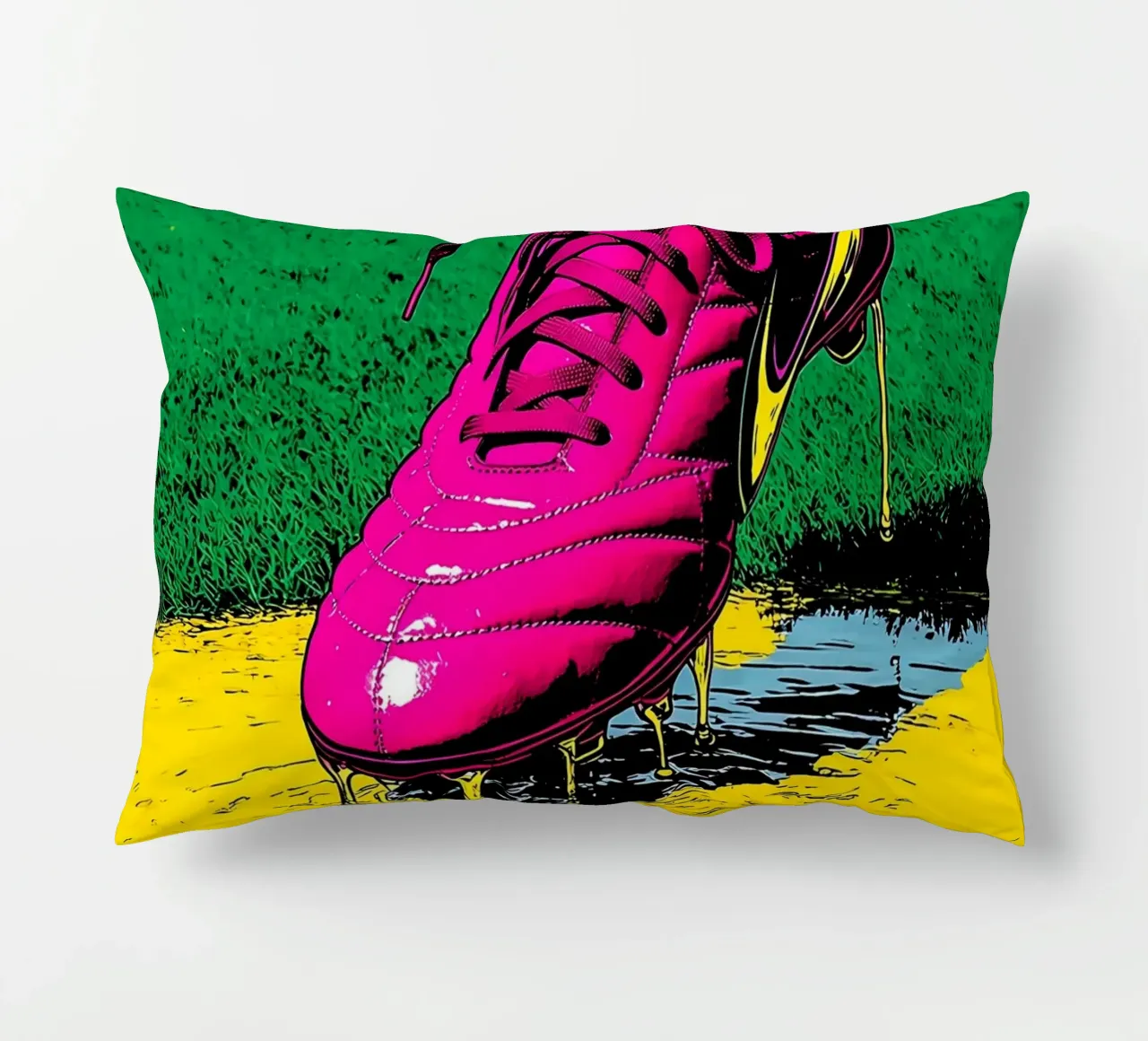 Scarpa da calcio - Pop Art cuscino da ColorCrash Gallery