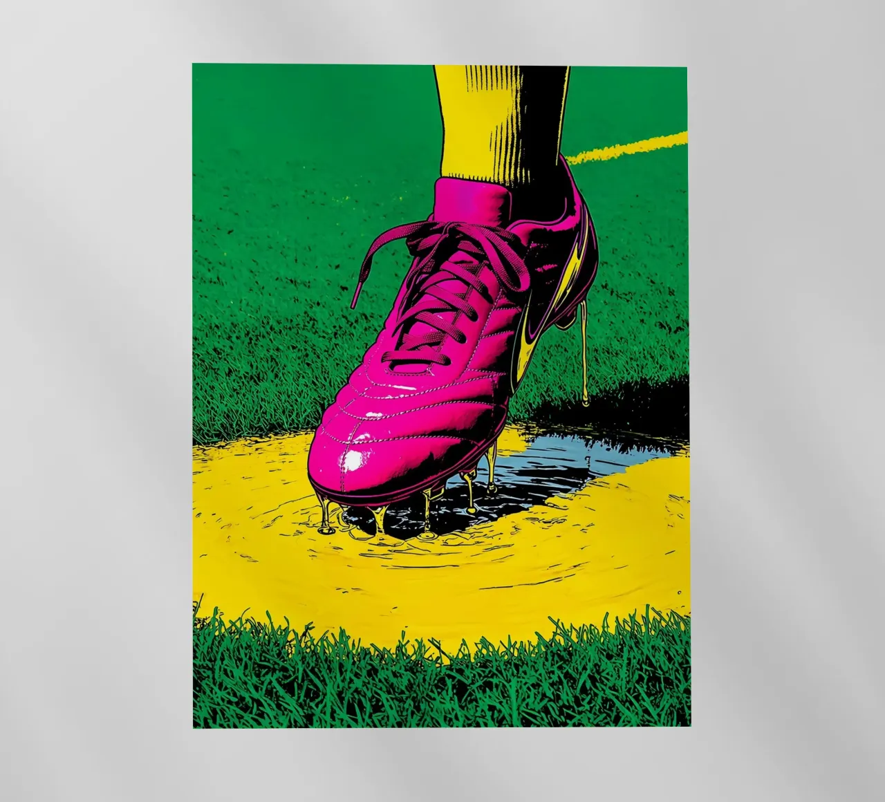 Scarpa da calcio - Pop Art pellicola backlit da ColorCrash Gallery