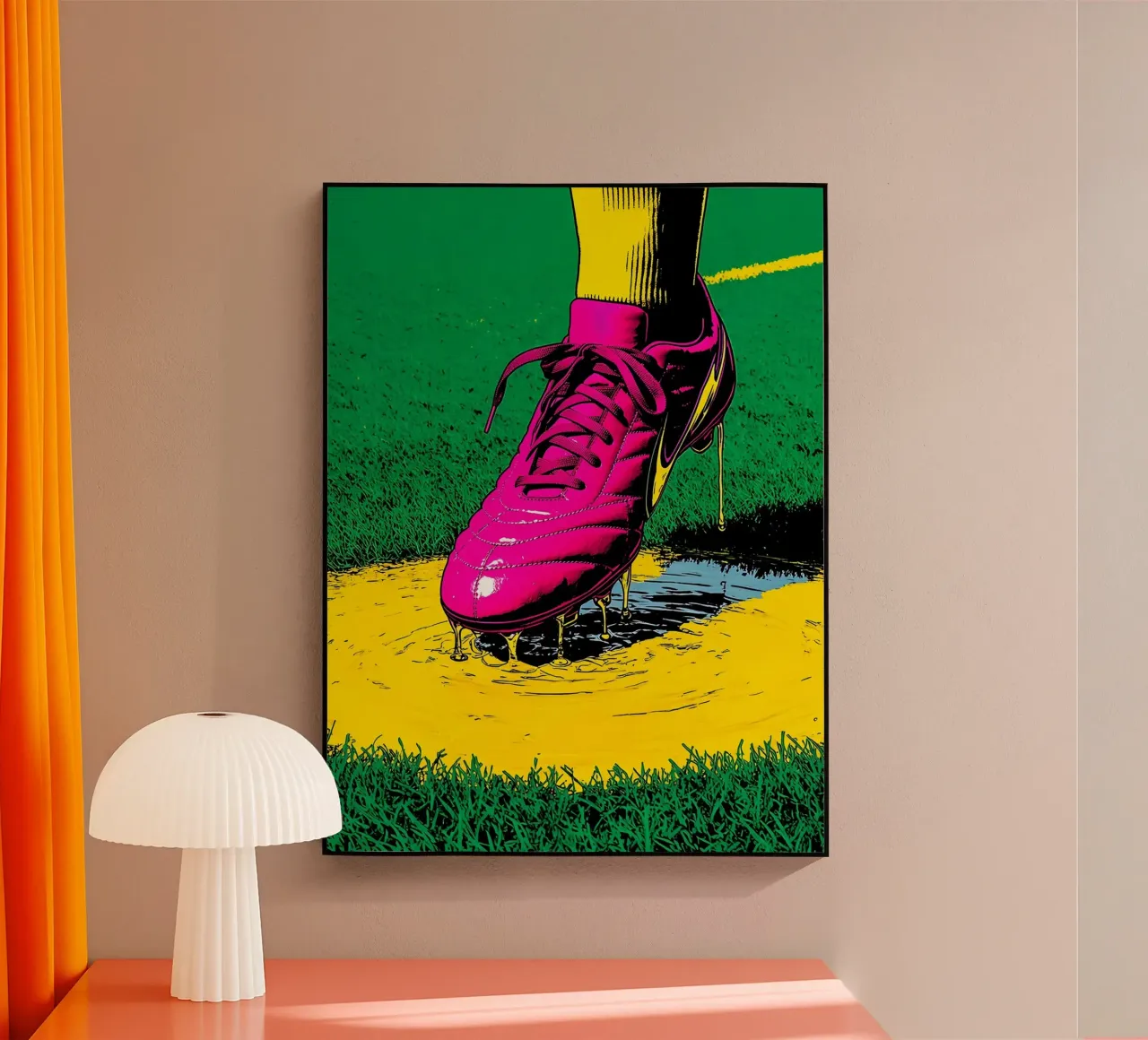 Scarpa da calcio - Pop Art plexiglass da ColorCrash Gallery
