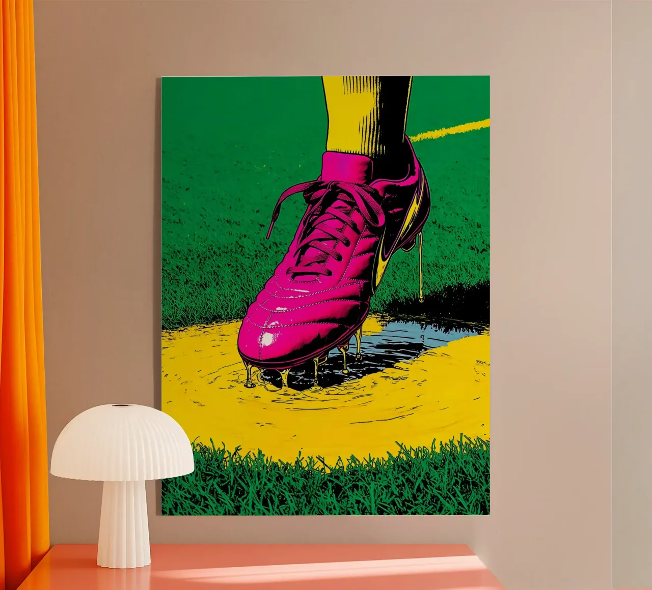 Scarpa da calcio - Pop Art plexiglass da ColorCrash Gallery