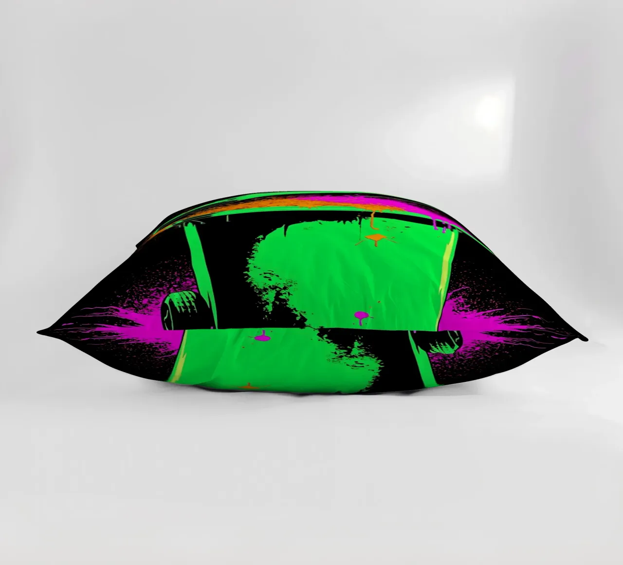 Trash Can - Pop Art decorative cushion by ColorCrash Gallery