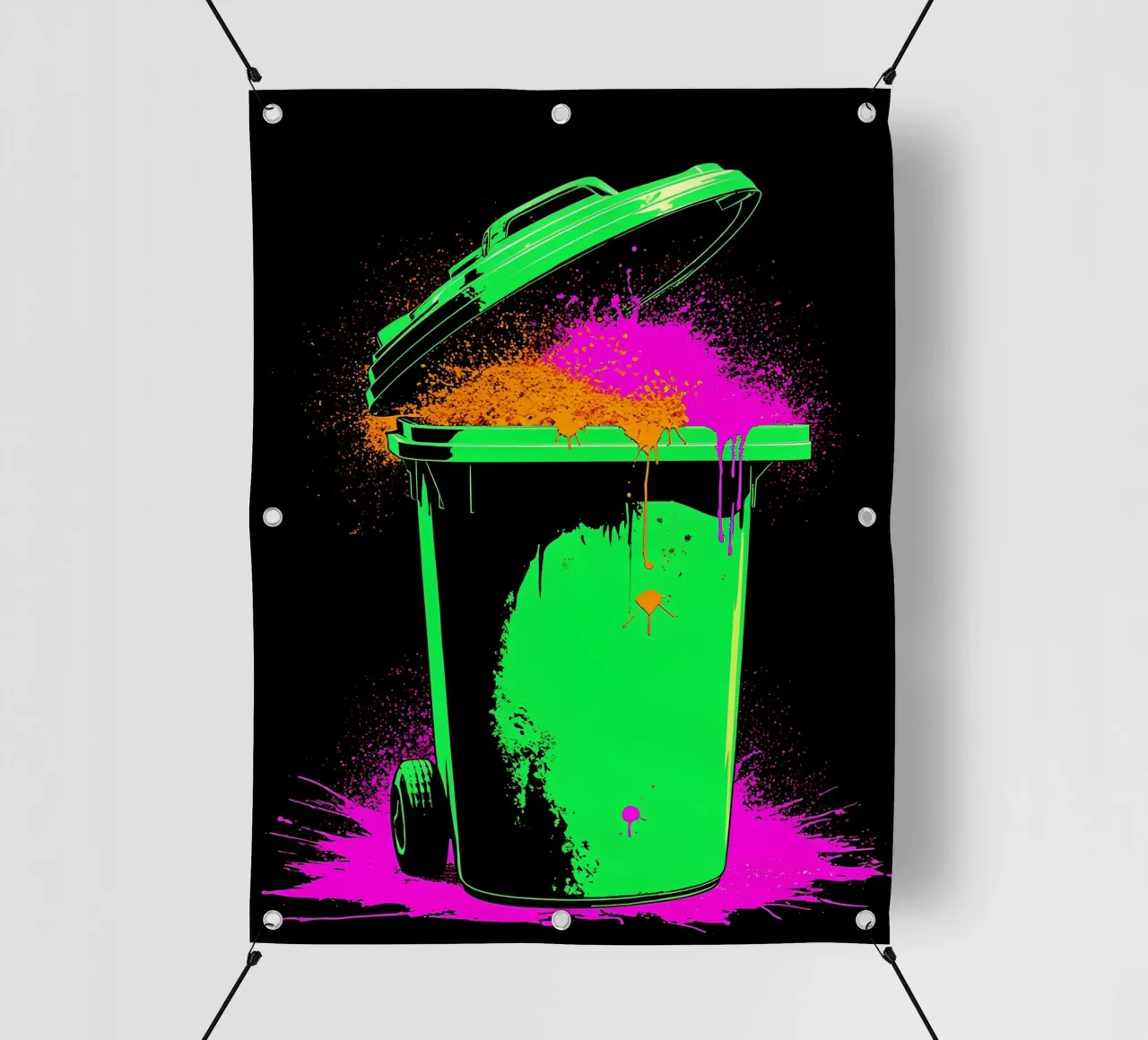 Trash Can - Pop Art pvc cover by ColorCrash Gallery