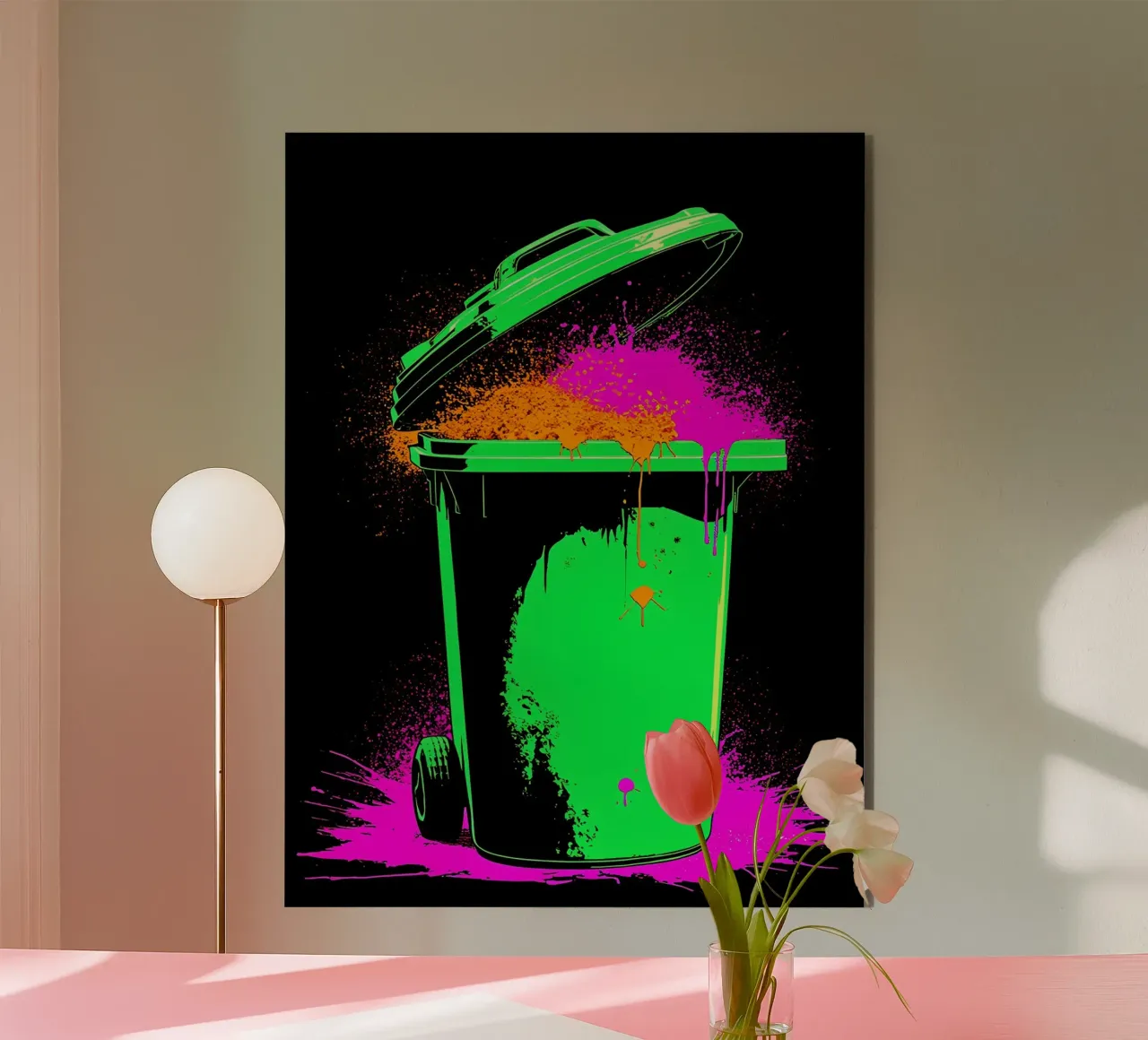 Trash Can - Pop Art forex plate by ColorCrash Gallery