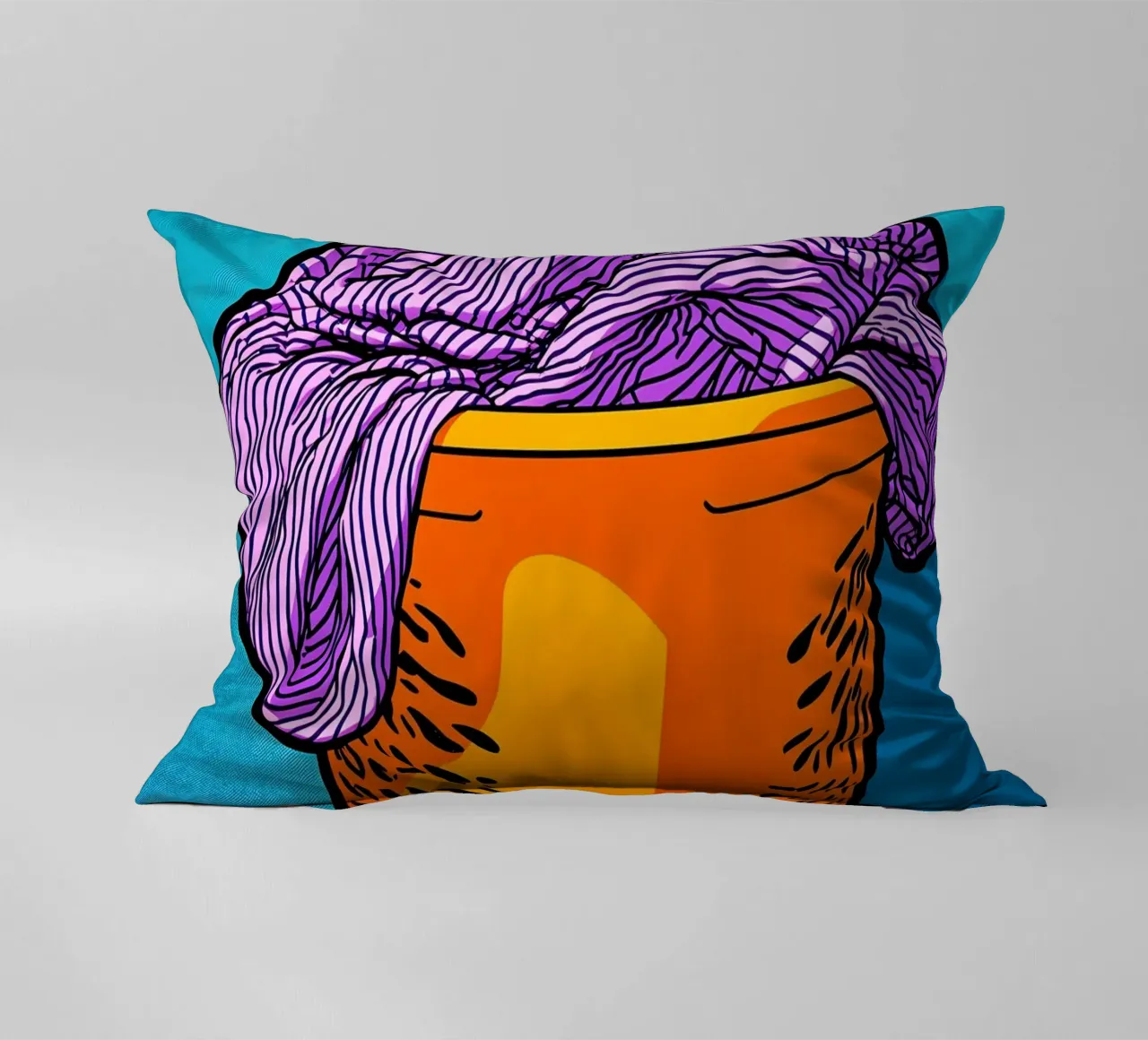 Lavanderia - Pop Art cuscino da ColorCrash Gallery