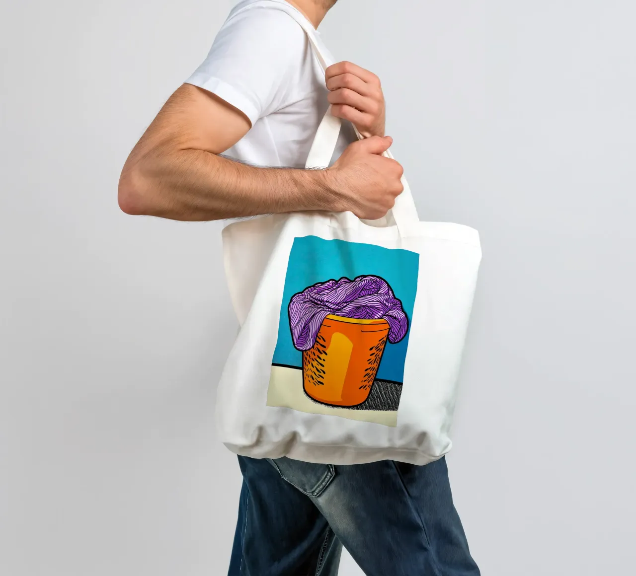 Laundry - Pop Art tote bag by ColorCrash Gallery