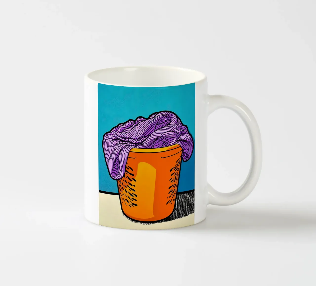 Lavanderia - Pop Art tazza in ceramica da ColorCrash Gallery