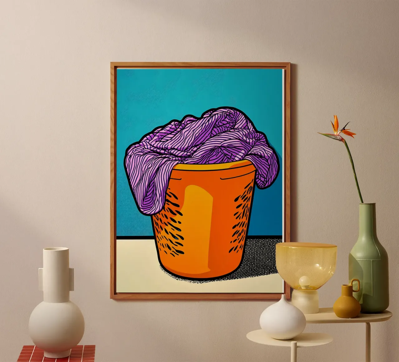 Lavanderia - Pop Art alluminio dibond da ColorCrash Gallery
