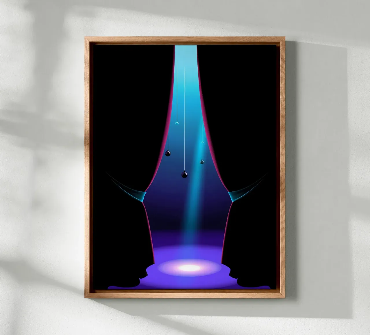 Spotlight - Pop-art canvas met Baklijst van ColorCrash Gallery