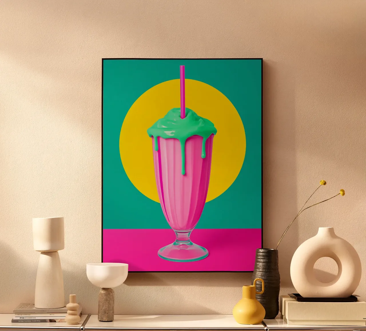 Frullato - Pop Art alluminio dibond da ColorCrash Gallery