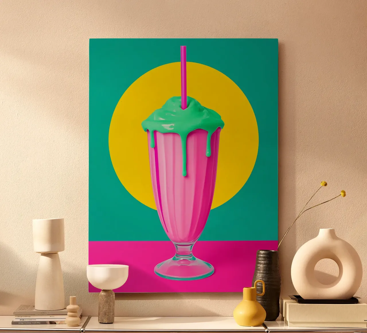 Frullato - Pop Art alluminio dibond da ColorCrash Gallery