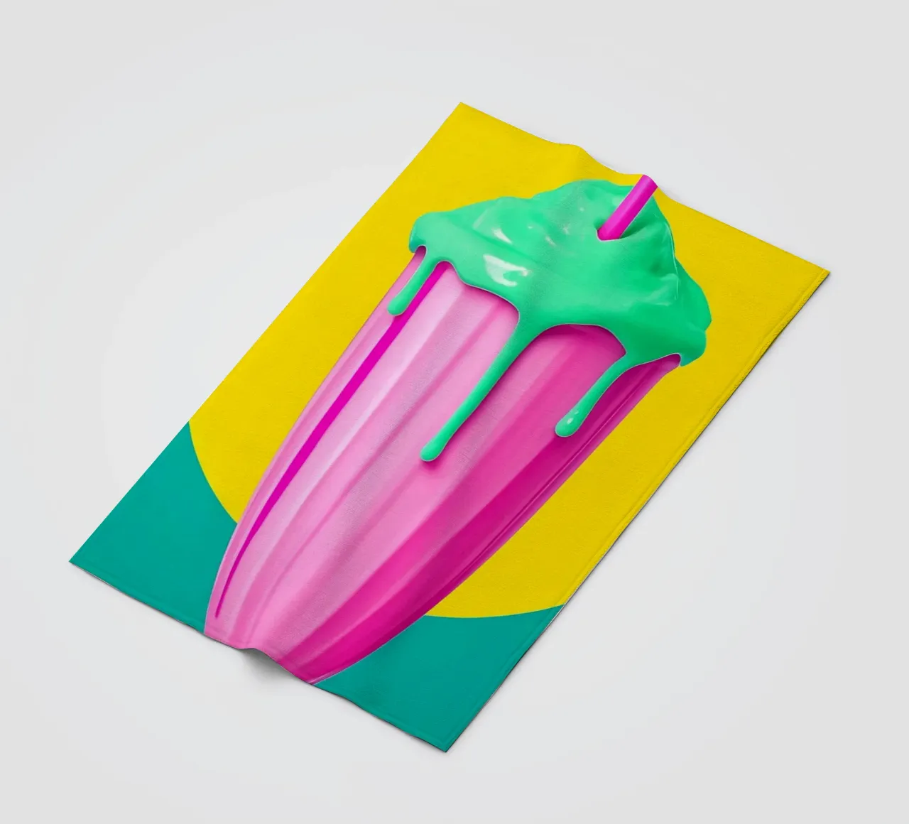 Frullato - Pop Art coperta in pile da ColorCrash Gallery