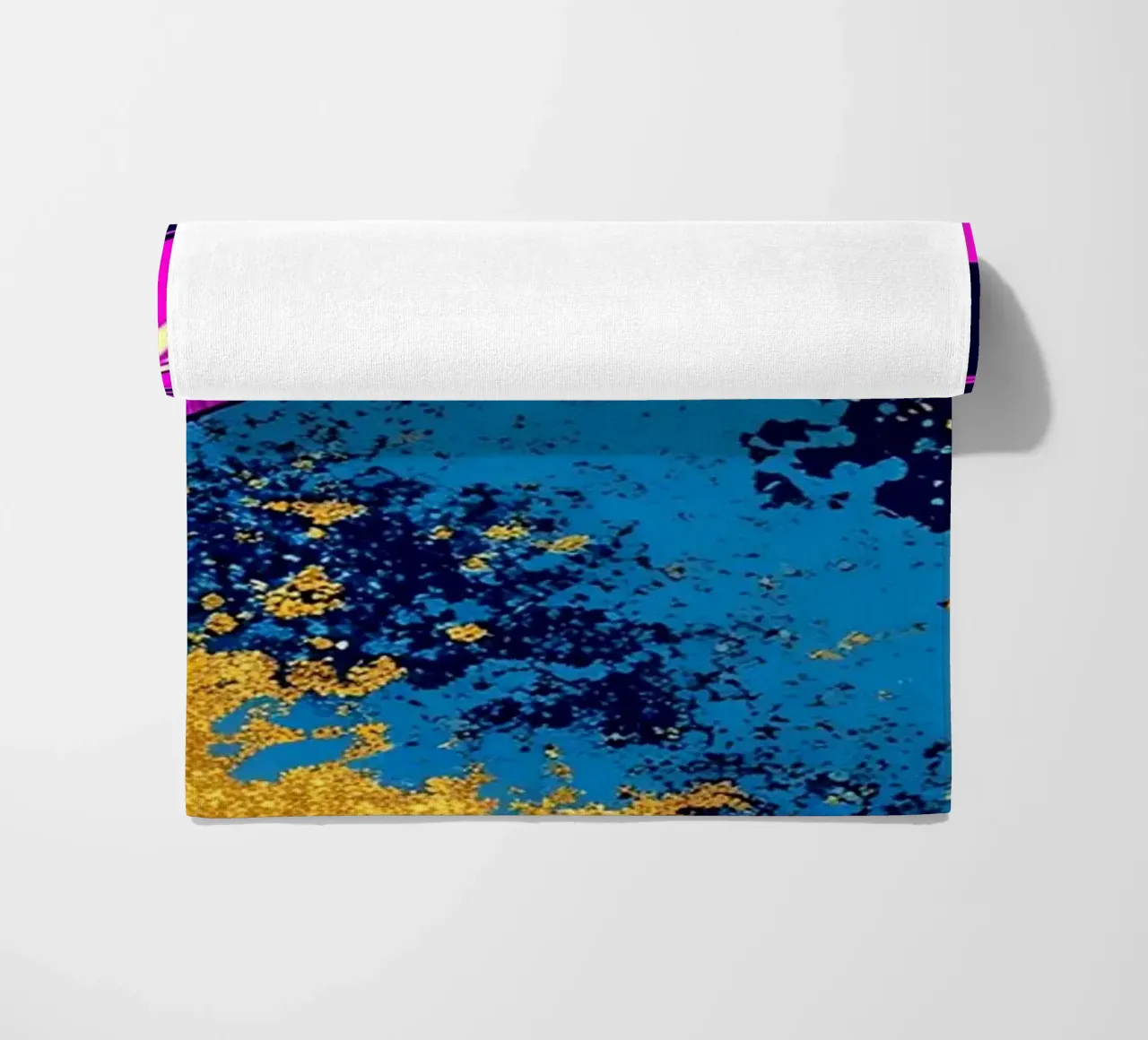 Dolphin In Wave - Pop Art Strandtuch von ColorCrash Gallery