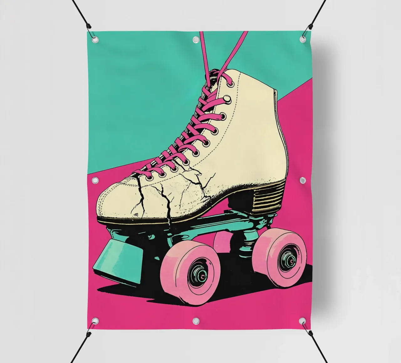 Pattini a rotelle - Pop Art telo in pvc da ColorCrash Gallery
