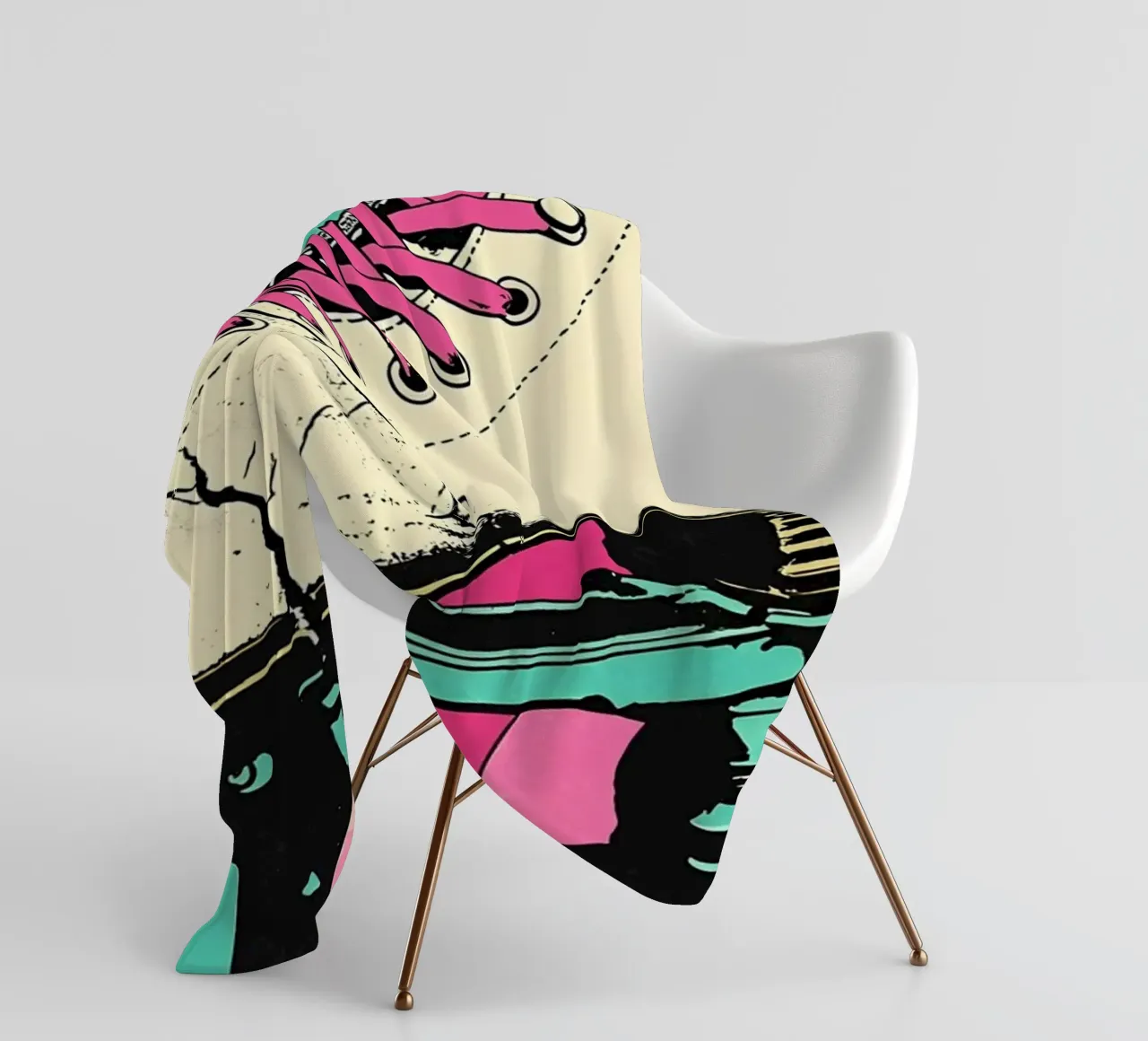 Pattini a rotelle - Pop Art coperta in pile da ColorCrash Gallery