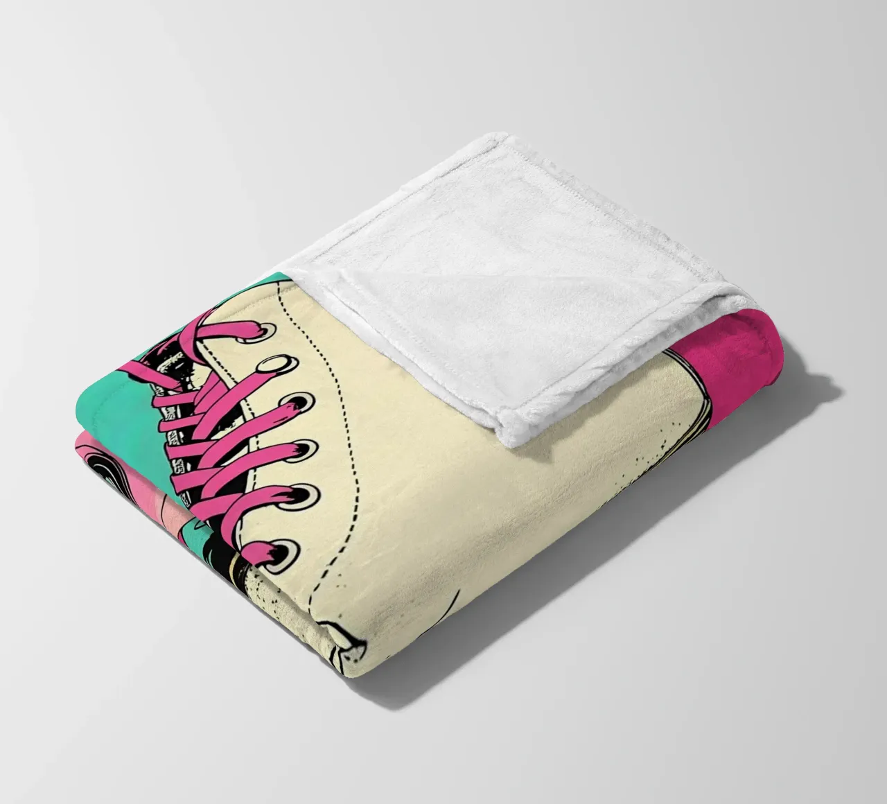 Pattini a rotelle - Pop Art coperta in pile da ColorCrash Gallery