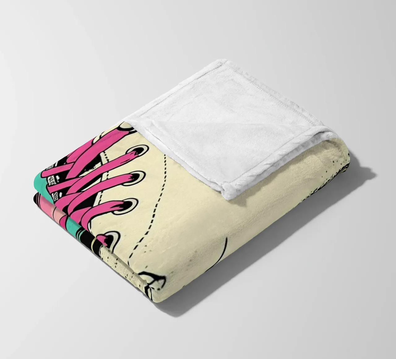 Pattini a rotelle - Pop Art coperta in pile da ColorCrash Gallery