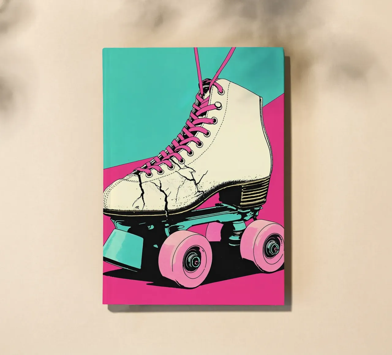 Rollschuh - Pop Art Notizbuch von ColorCrash Gallery