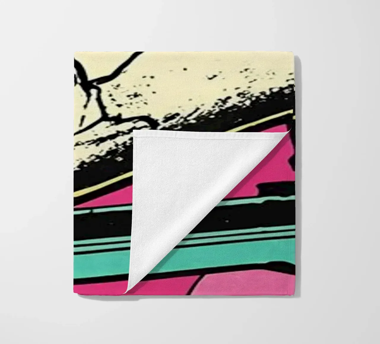 Pattini a rotelle - Pop Art telo mare da ColorCrash Gallery
