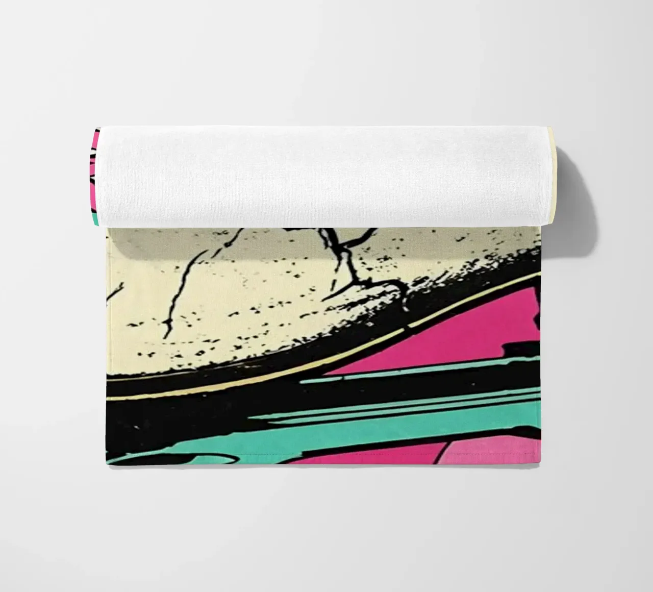 Pattini a rotelle - Pop Art telo mare da ColorCrash Gallery