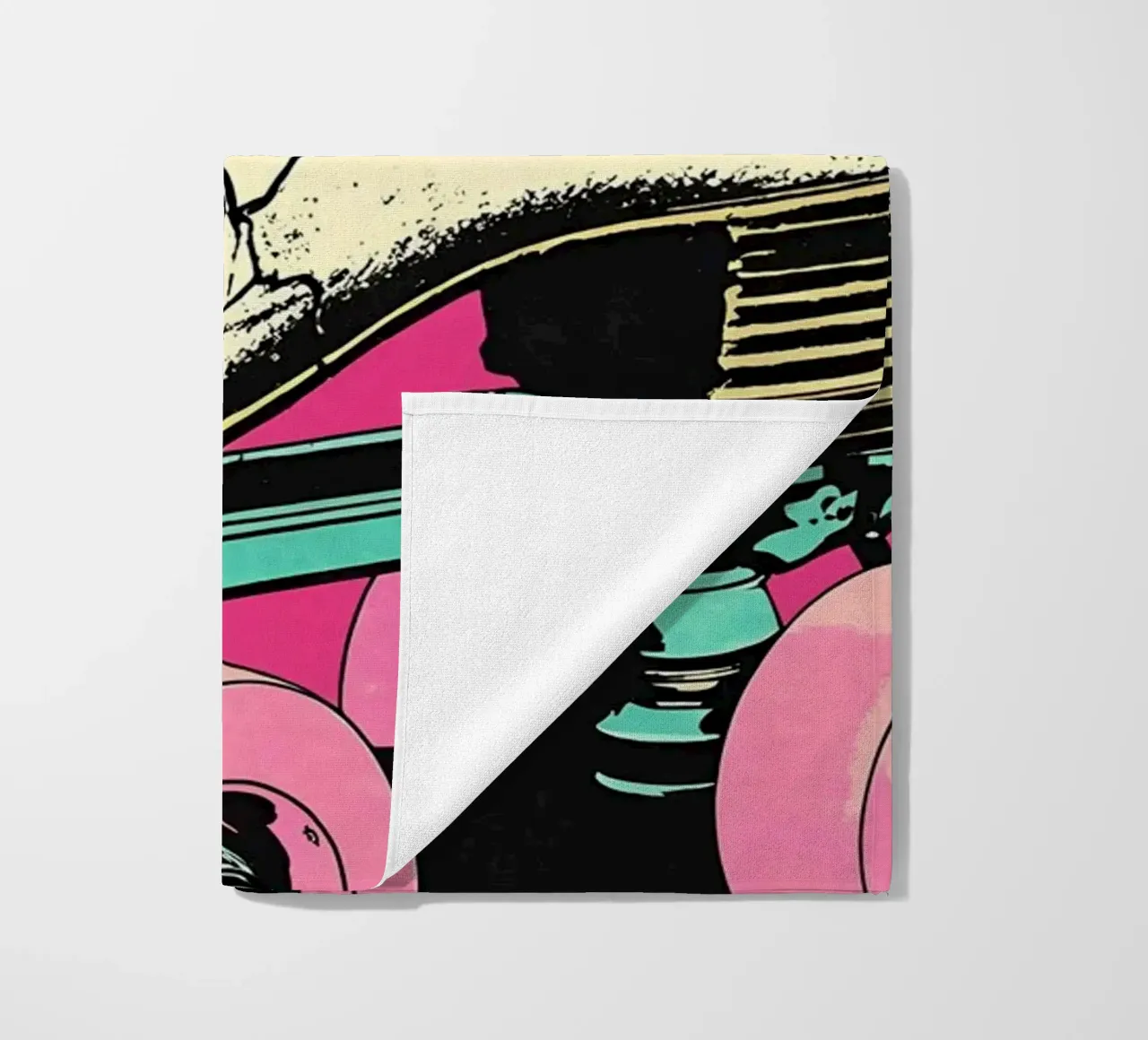 Pattini a rotelle - Pop Art telo mare da ColorCrash Gallery