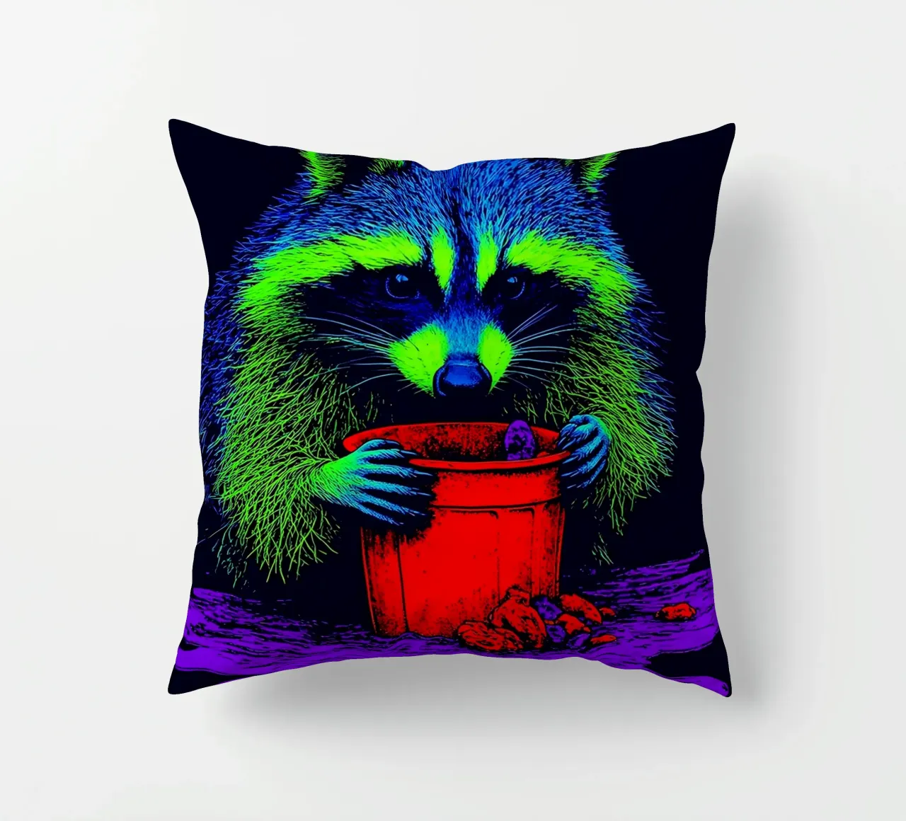 Procione - Pop Art cuscino da ColorCrash Gallery