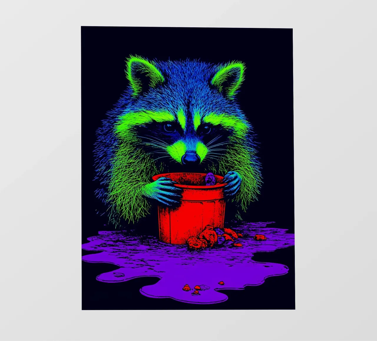 Procione - Pop Art pellicola backlit da ColorCrash Gallery