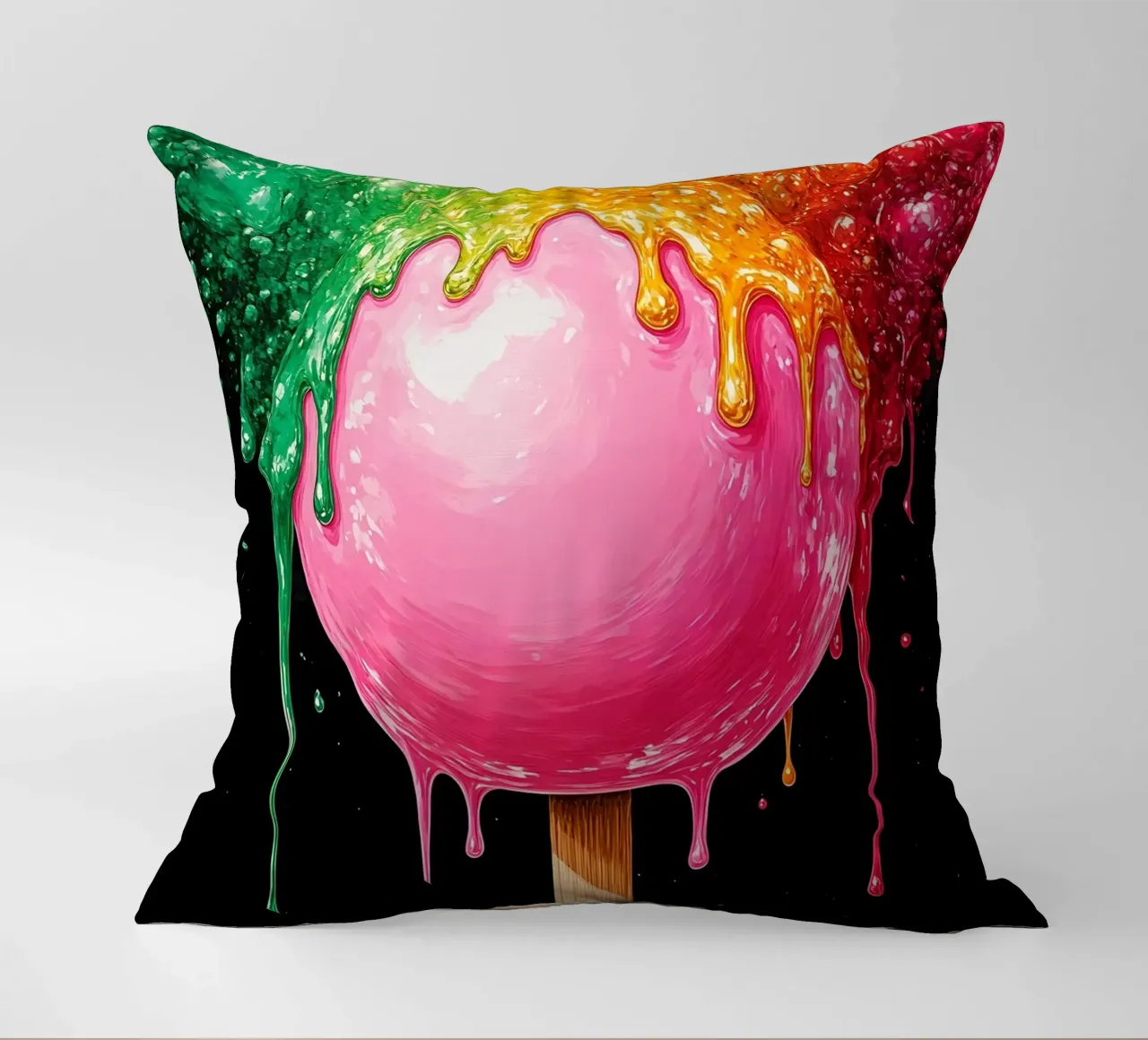Lecca-lecca fondente - Pop Art cuscino da ColorCrash Gallery