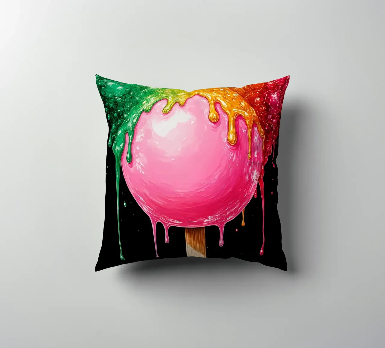Lecca-lecca fondente - Pop Art cuscino da ColorCrash Gallery