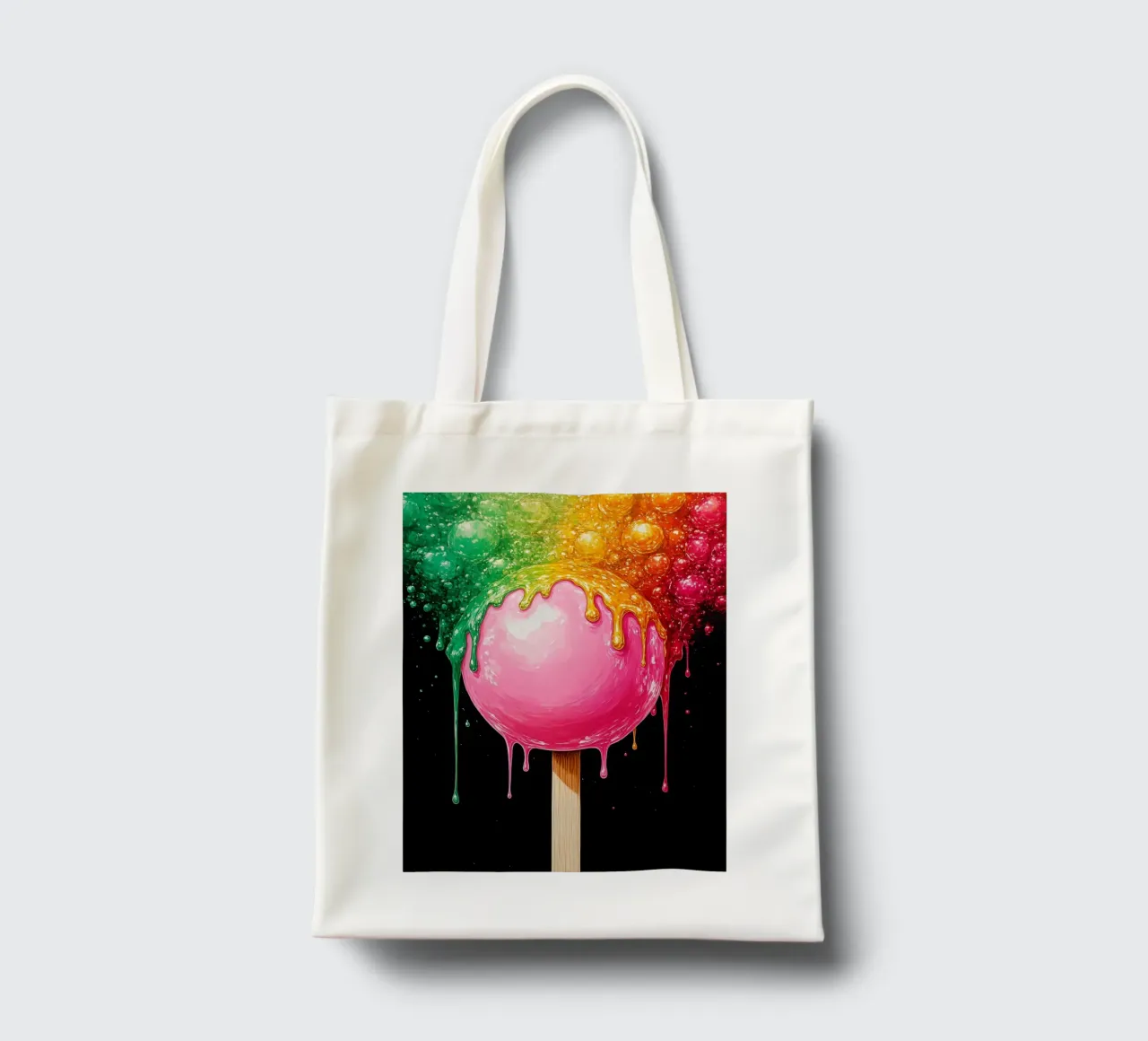 Lecca-lecca fondente - Pop Art borsa in juta da ColorCrash Gallery