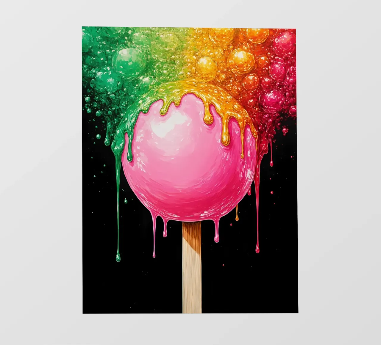 Lecca-lecca fondente - Pop Art pellicola backlit da ColorCrash Gallery