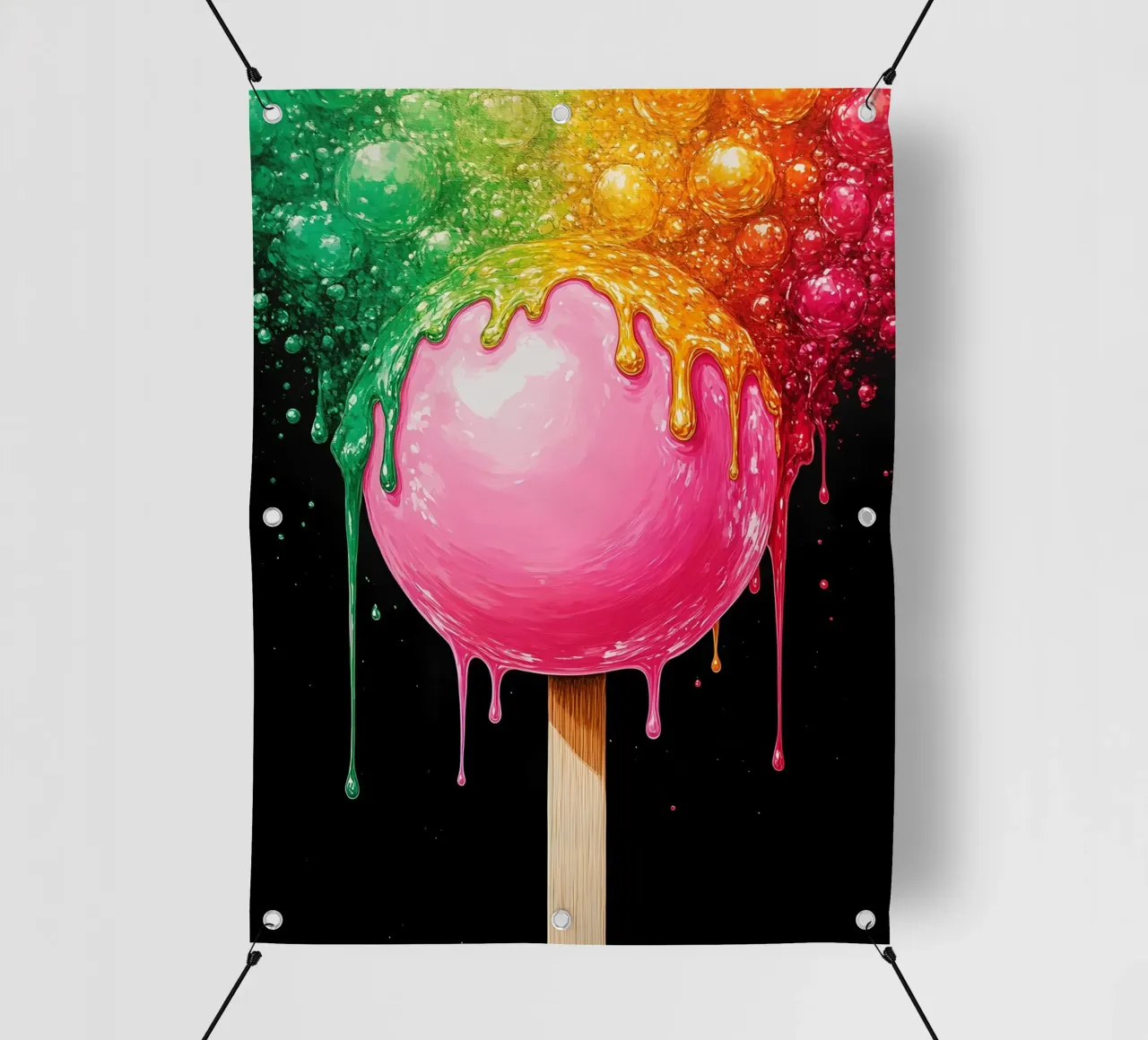 Lecca-lecca fondente - Pop Art telo in pvc da ColorCrash Gallery