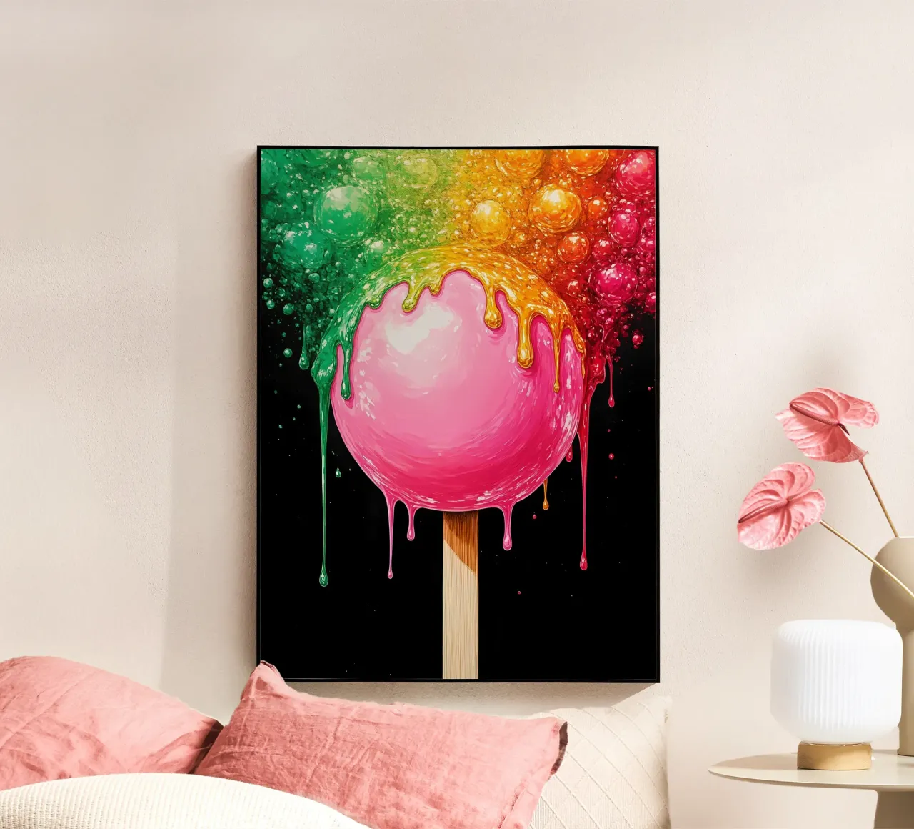 Lecca-lecca fondente - Pop Art plexiglass da ColorCrash Gallery