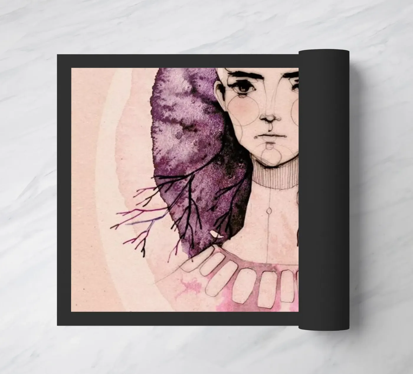 Lilac deurmat van Ekaterina Koroleva