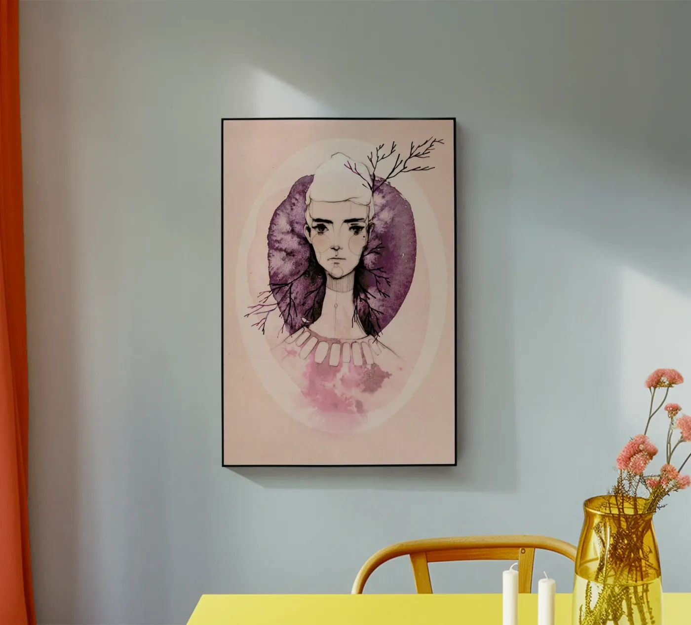 Lilac acryl van Ekaterina Koroleva