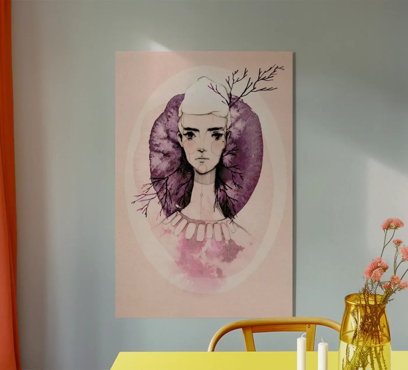 Lilac Acryl-Glas von Ekaterina Koroleva