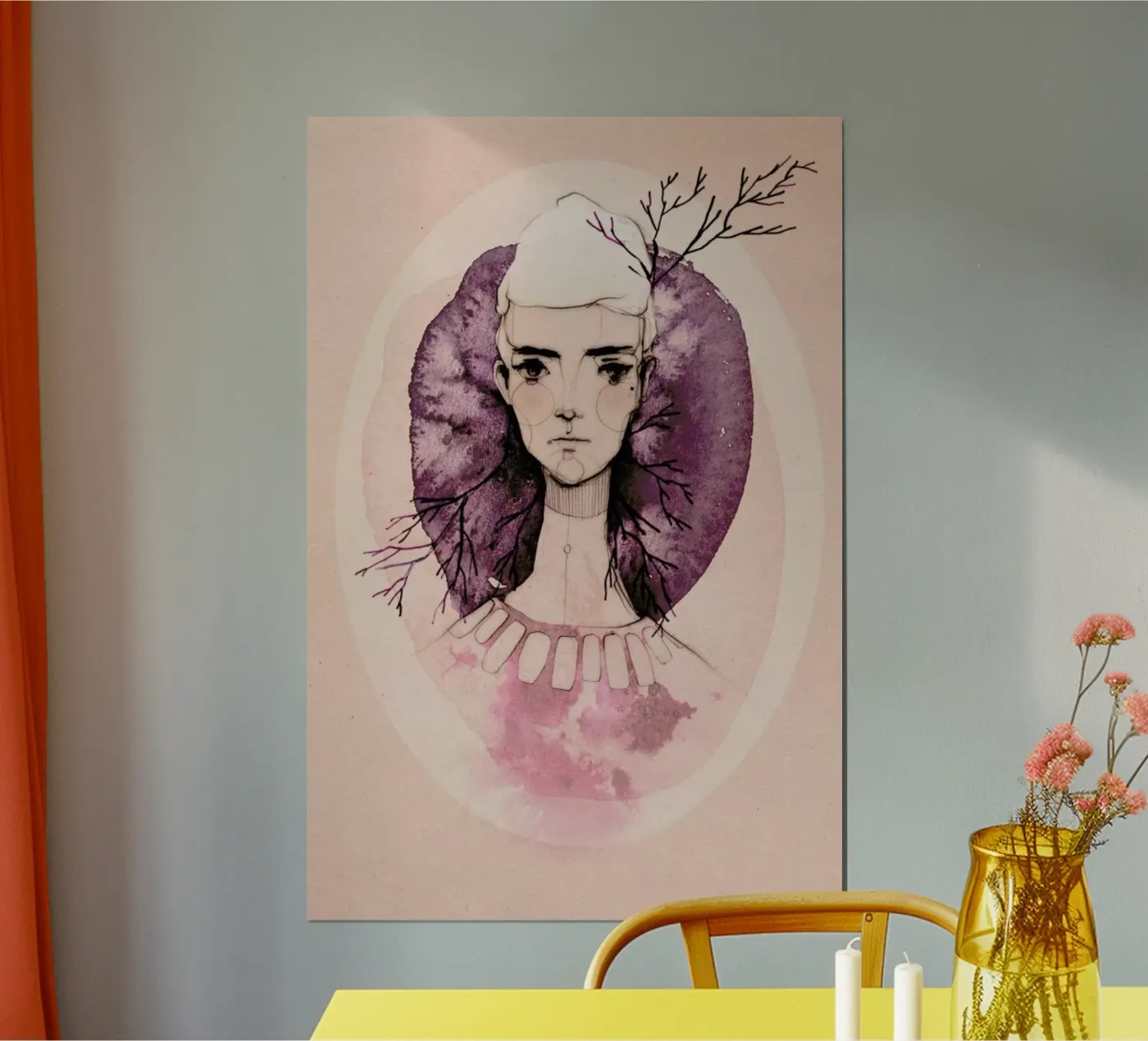 Lilac poster by Ekaterina Koroleva