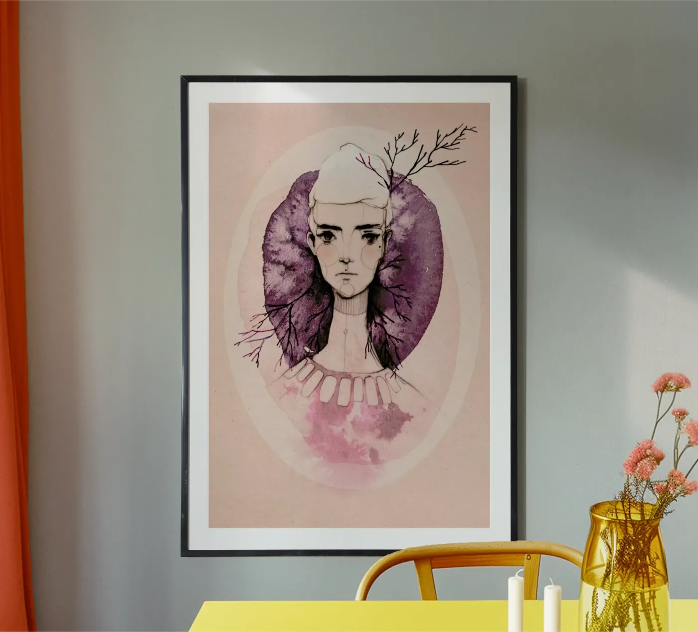 Lilac poster by Ekaterina Koroleva