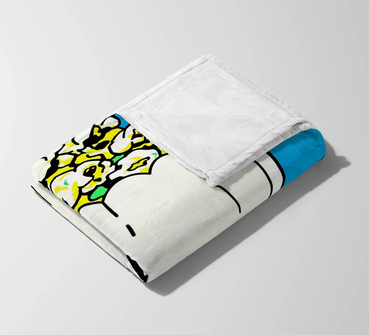 Popcorn - Pop Art coperta in pile da ColorCrash Gallery