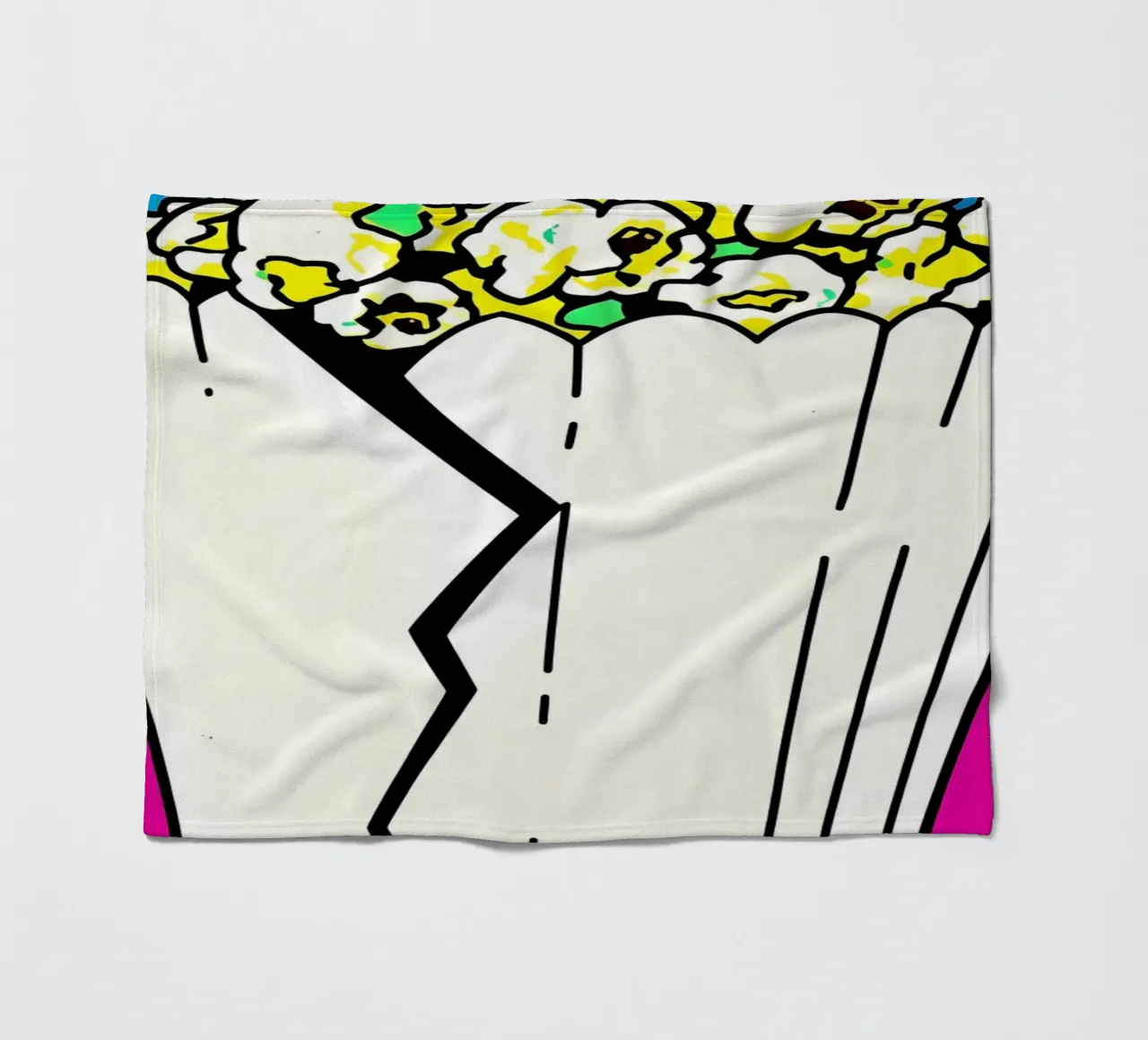 Popcorn - Pop Art coperta in pile da ColorCrash Gallery