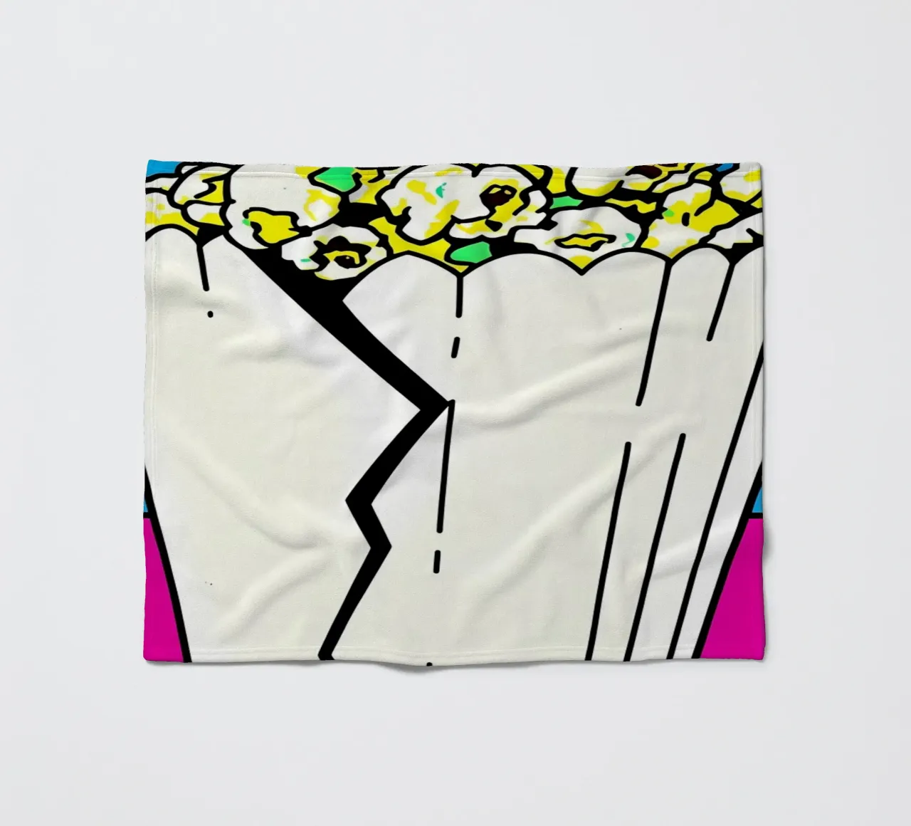 Popcorn - Pop Art coperta in pile da ColorCrash Gallery