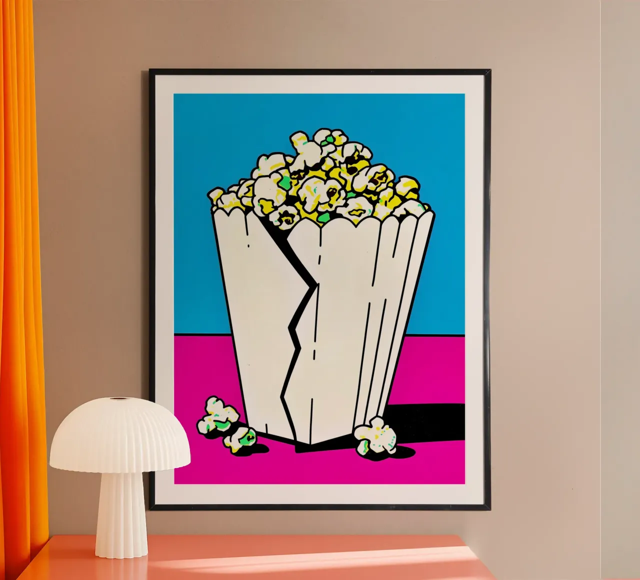 Popcorn - Pop Art poster da ColorCrash Gallery