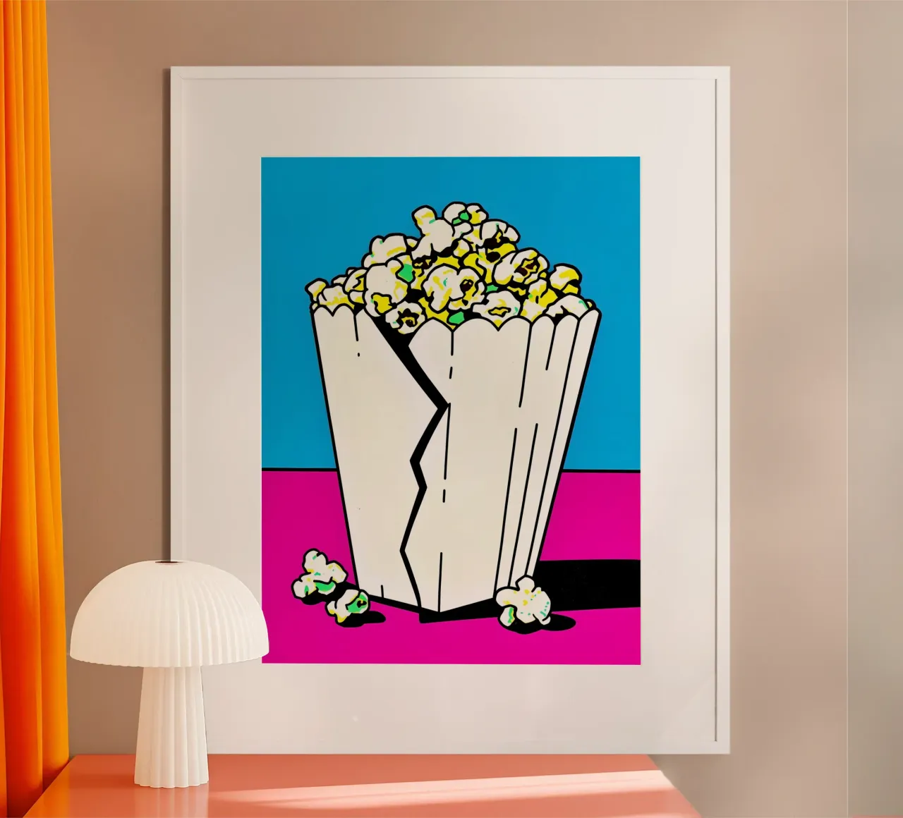Popcorn - Pop Art poster da ColorCrash Gallery