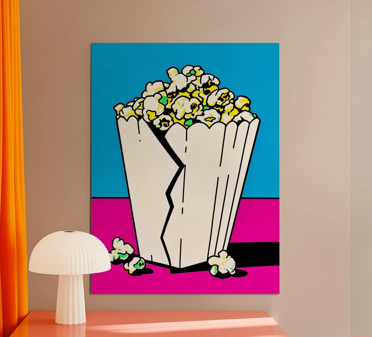Popcorn - Pop Art poster da ColorCrash Gallery